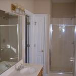 Memphis Maid Service 'After' Photo: Shining Bathroom with Shower & Dual Vanity 